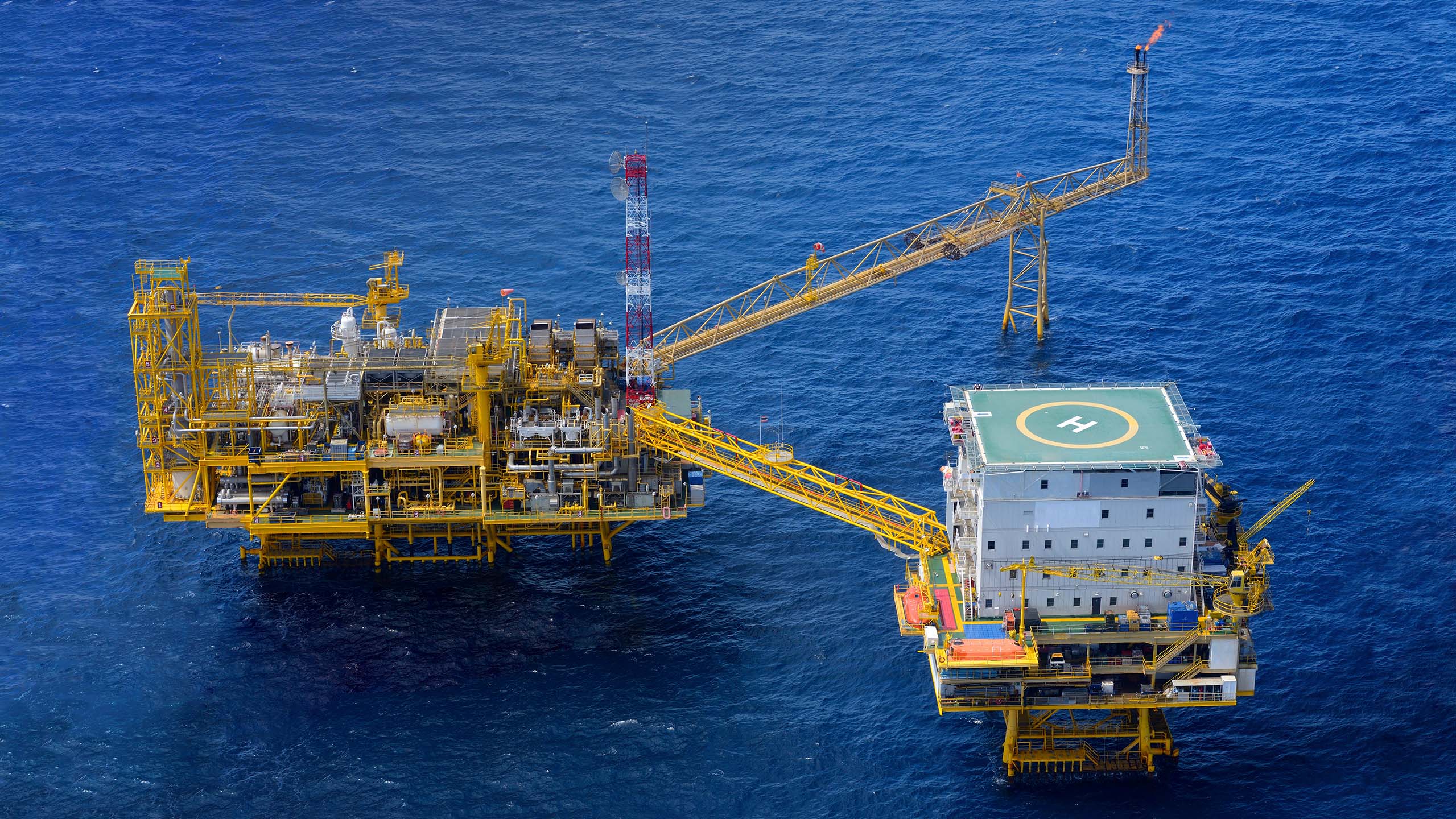 Offshore rig at sea