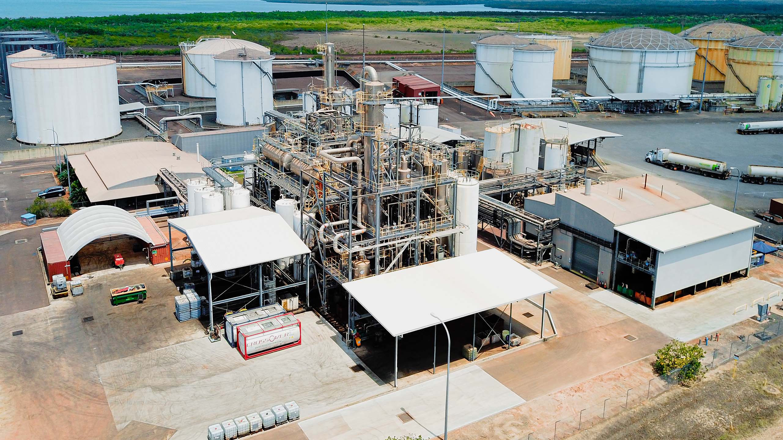 Image of a waste disposal processing facility
